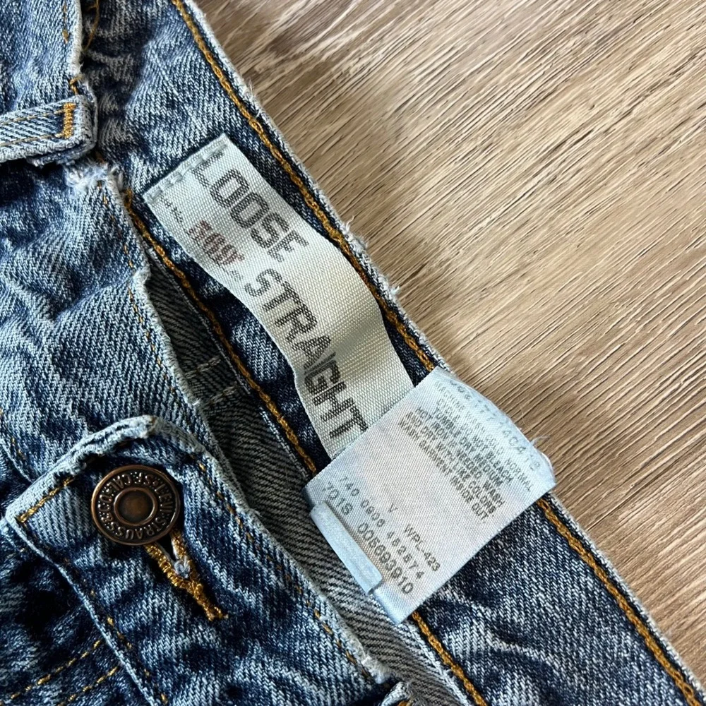 Levis 569 Loose Straight Jeans Mens 34x32 Blue Baggy Skater Denim 569-0601